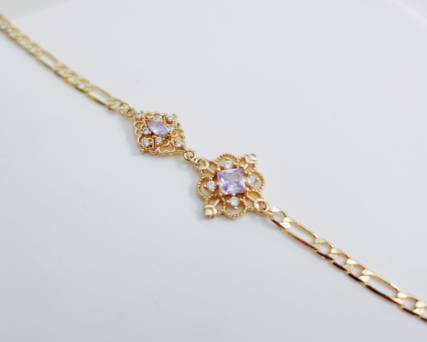 Purple Dream Dimond Motif Bracelet