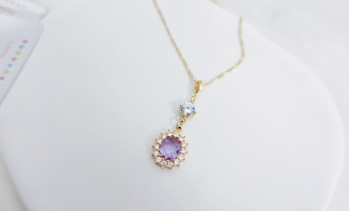 Purple Dream Double-Dimond Necklace