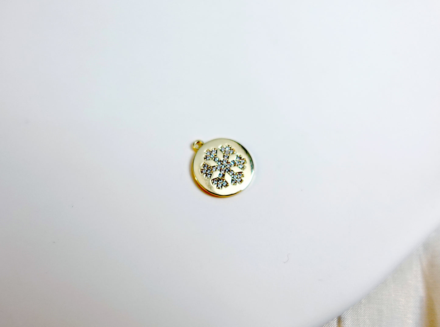 Snowflake Coin Charm