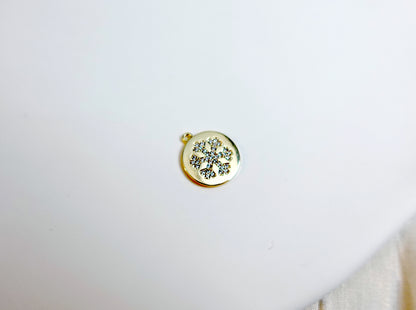 Snowflake Coin Charm
