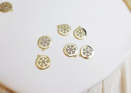 Snowflake Coin Charm