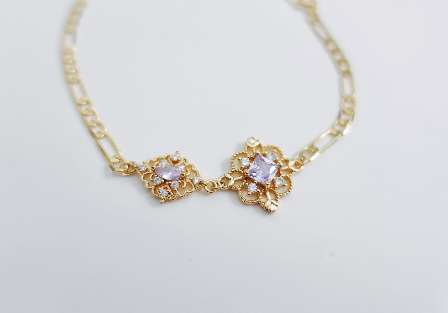 Purple Dream Dimond Motif Bracelet