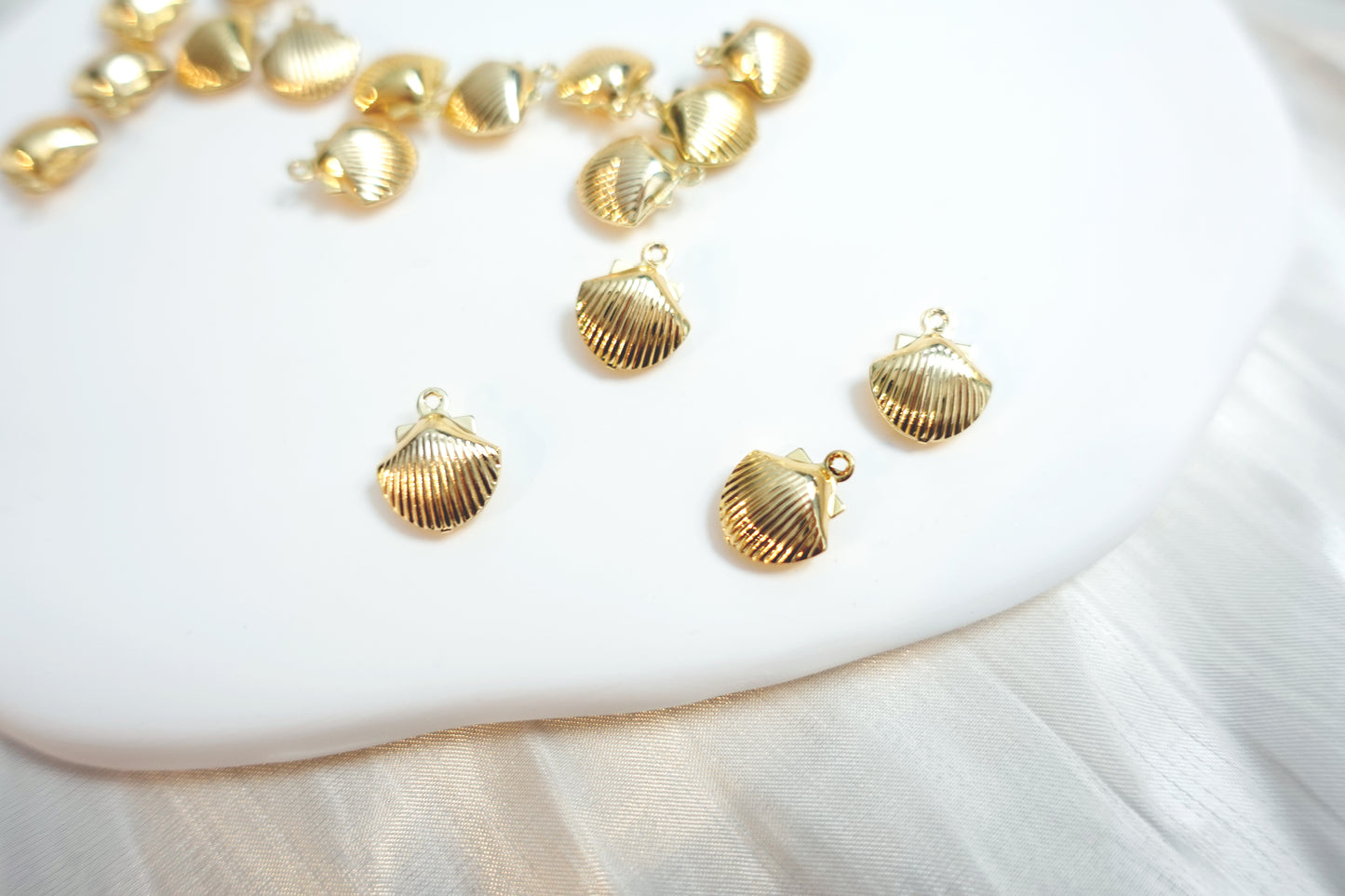 Sea theme Seashell and Starfish Charm