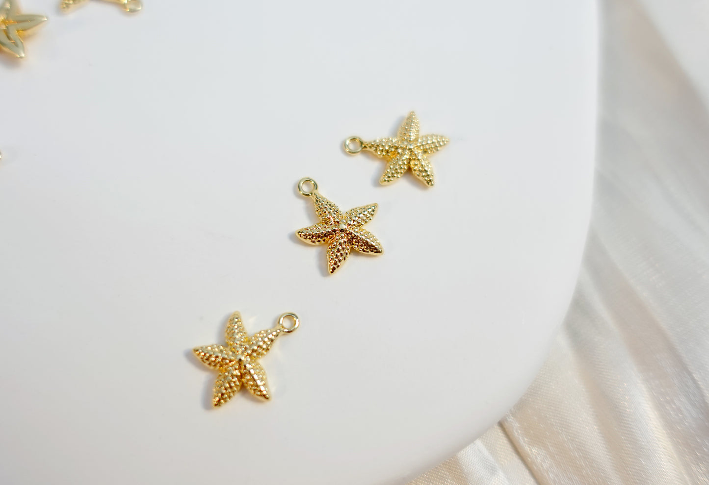 Sea theme Seashell and Starfish Charm