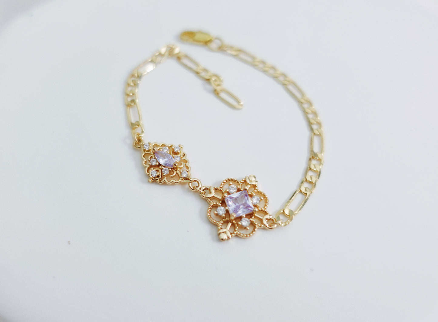 Purple Dream Dimond Motif Bracelet