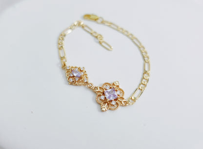 Purple Dream Dimond Motif Bracelet