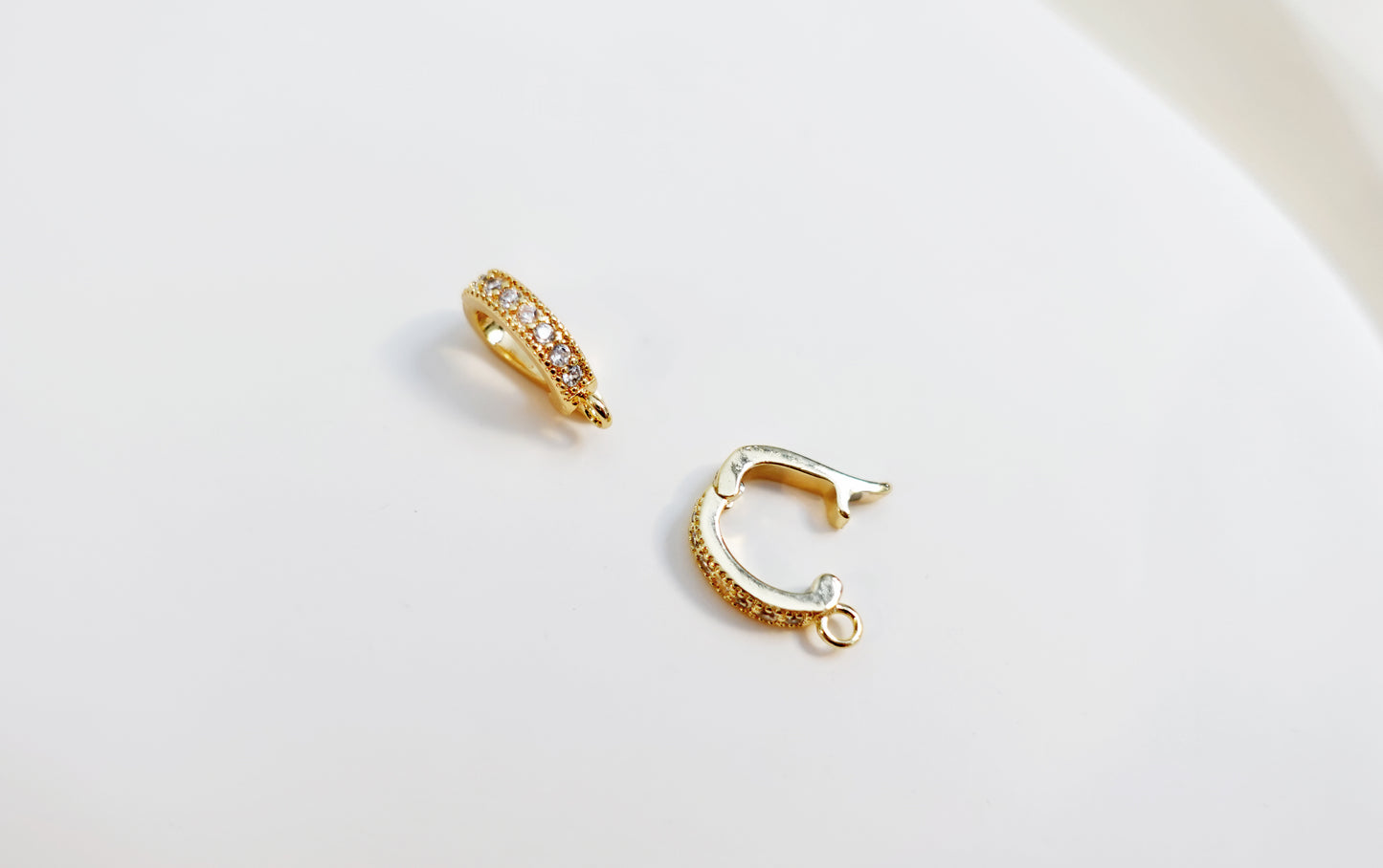 Mini zircon stone Hexagram charm