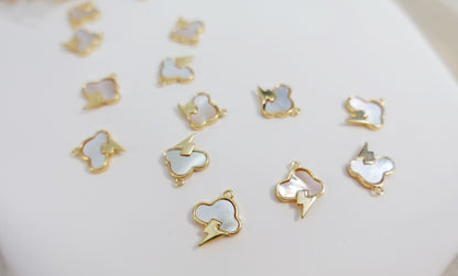 Mother of pearl Luminous Storm cloud Charm