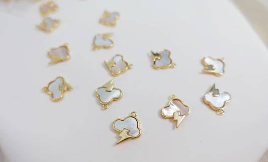 Mother of pearl Luminous Storm cloud Charm