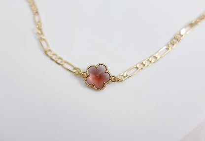 Lucky Charm Five-Petaled Flower Motif Bracelet