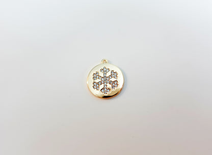 Snowflake Coin Charm