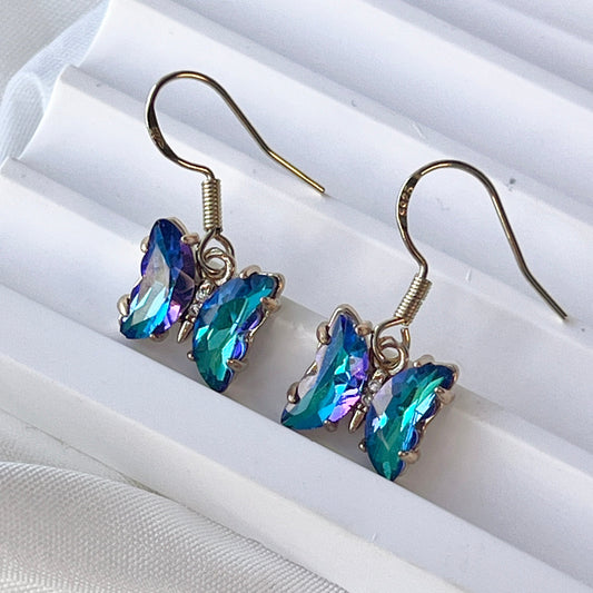 Handmade Earrings/Vintage-Style Earrings/Vintage Mesh/Gold Necklace Stainless Steel Waterproof Anti tarnish Gold Jewelry/Microset//Diamond Earrings/ Heart Jewelry/ Princess Collection/ Anniversary Gift/ good luck gifts/ gift for her