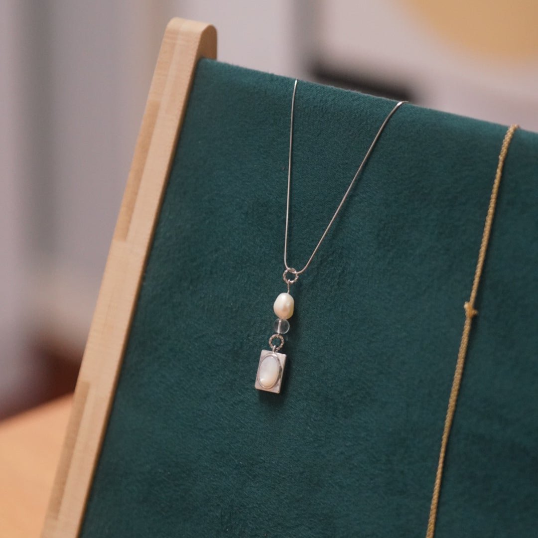 Handmade Natural Freshwater Pearl Necklace/Genuine Pearl Necklace/Dainty Pearl Necklace Twisted Pearl/ Beaded Pearl/Bridesmaid gift/Real pearl Bracelet/Gift for her