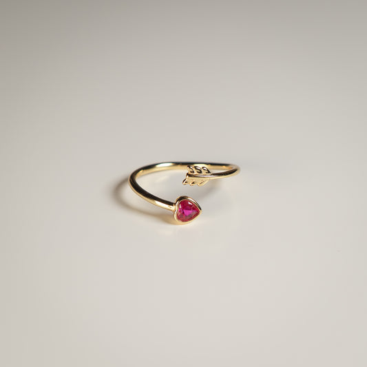 Arrow Heart Ring