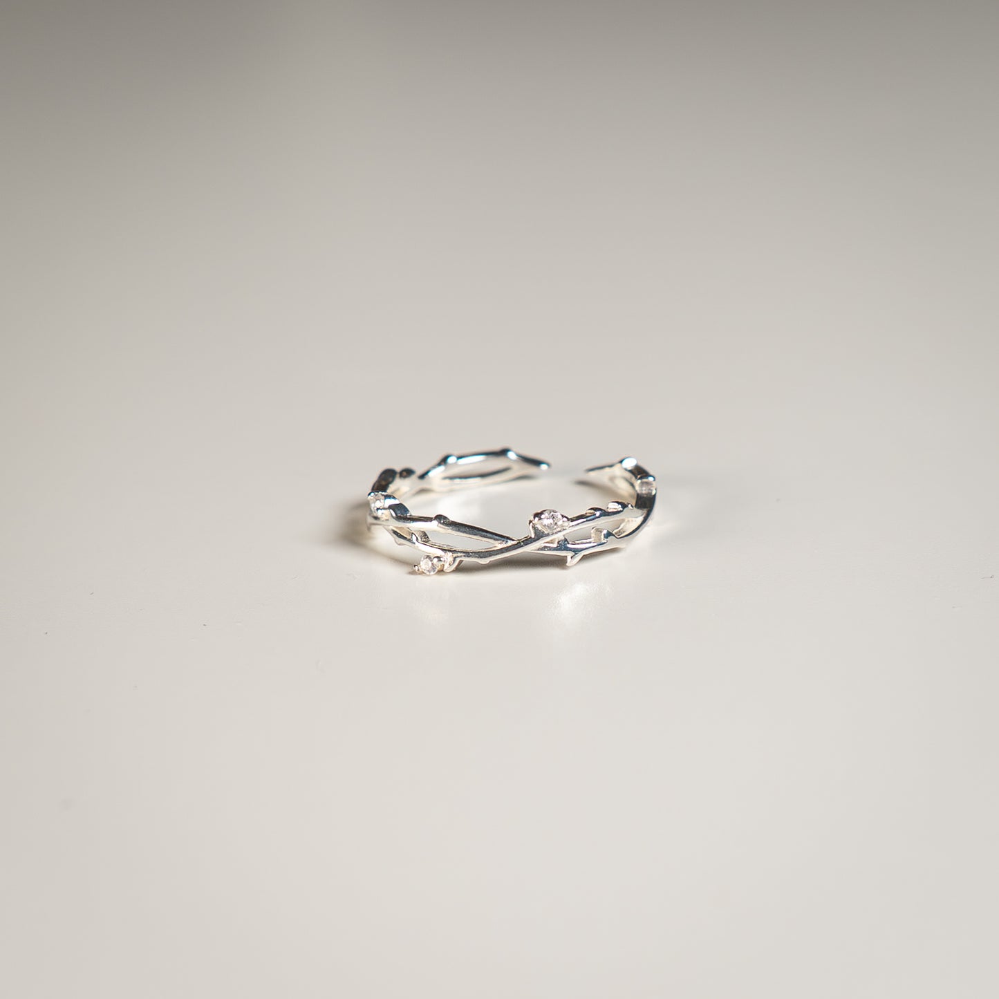 Silver Thorns Ring