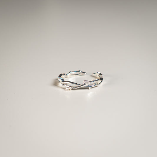Silver Thorns Ring