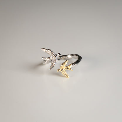 Double Pigeon Silver & Gold