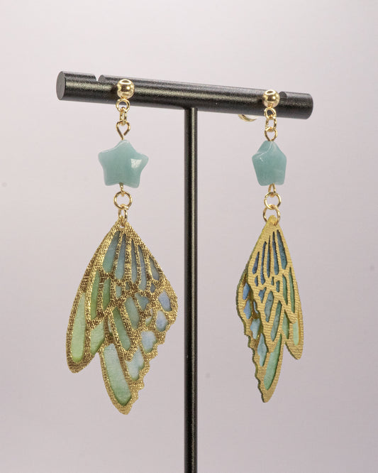 Cloth Wings Earrings
