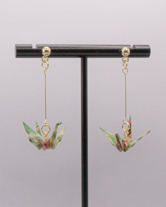 Origami Crane Earrings 2