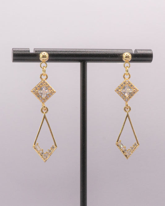 Angular Diamond Earrings