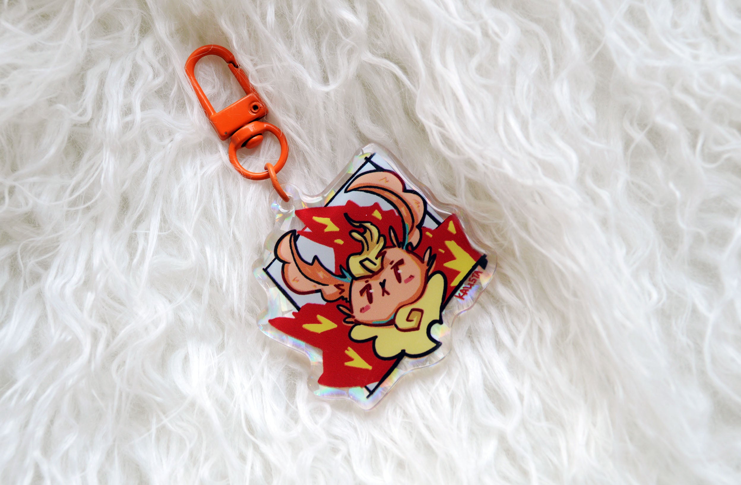 Flareon /Pyro Acrylic charm (Pokemon) – Almond Handmade
