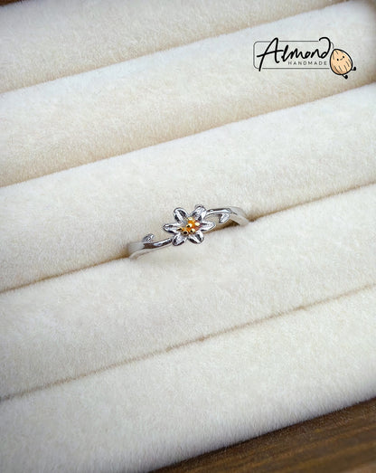 925 Sterling Silver Dainty Lily Flower Ring