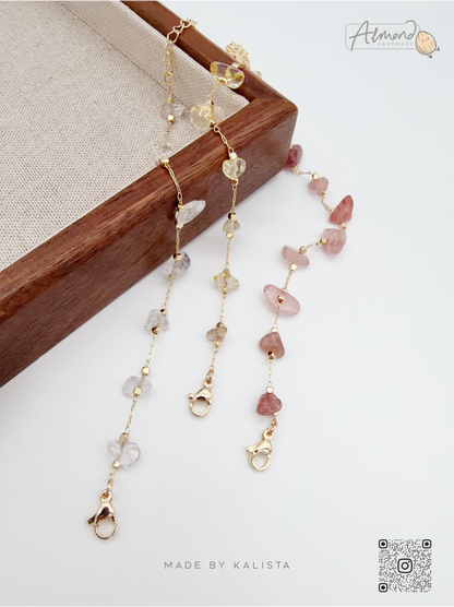 Healing Harmony Natural Crystal Chip Bracelet