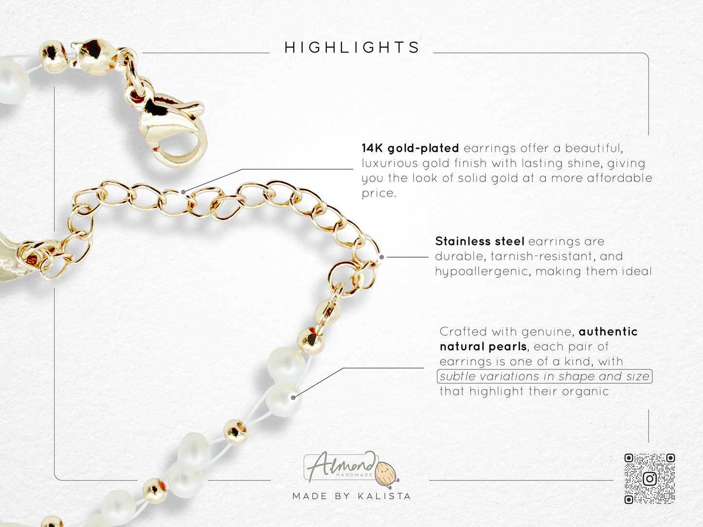Stainless Steel Handmade Serene Entwined Freshwater Pearl Bracelet