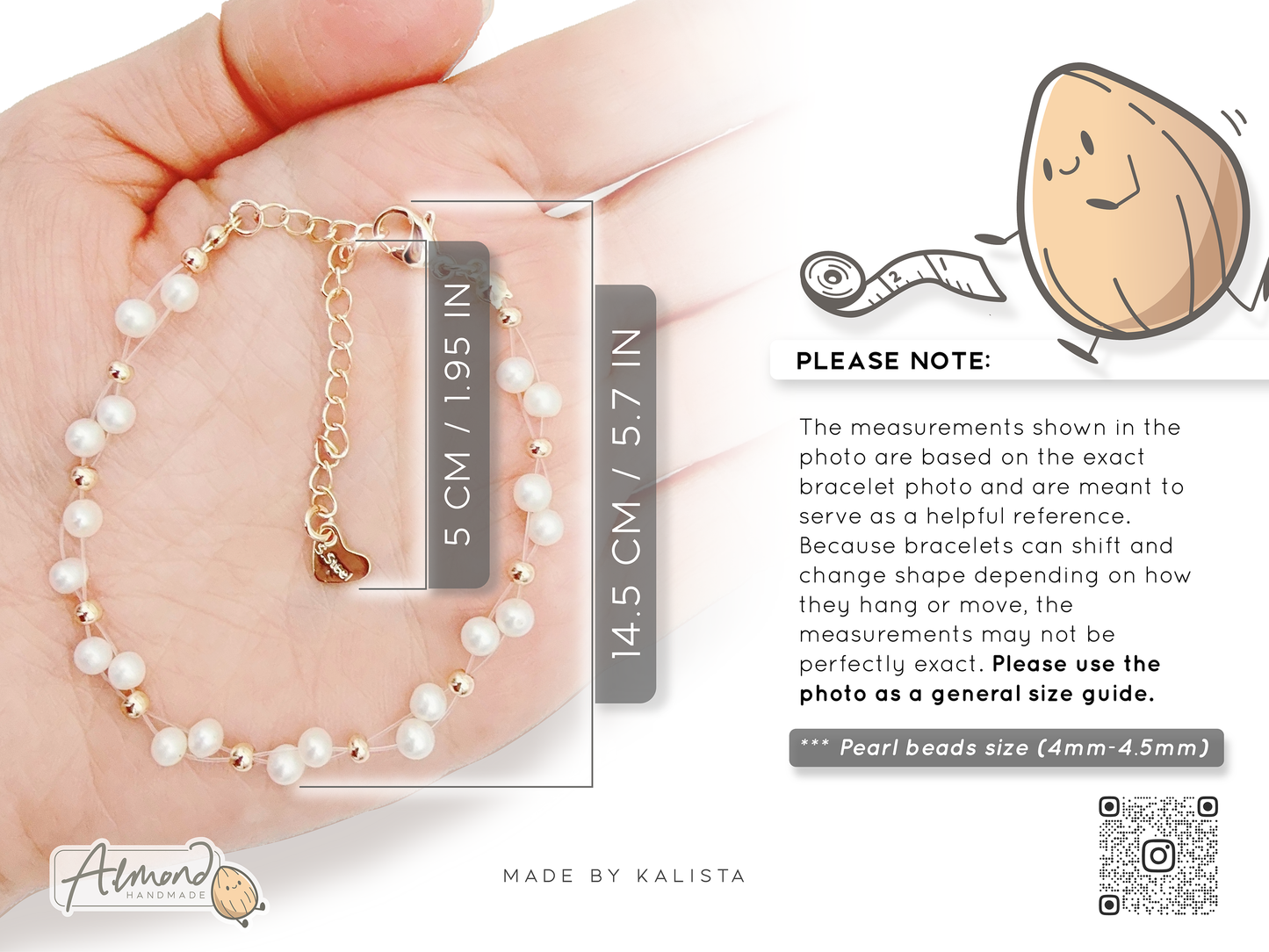 Stainless Steel Handmade Serene Entwined Freshwater Pearl Bracelet