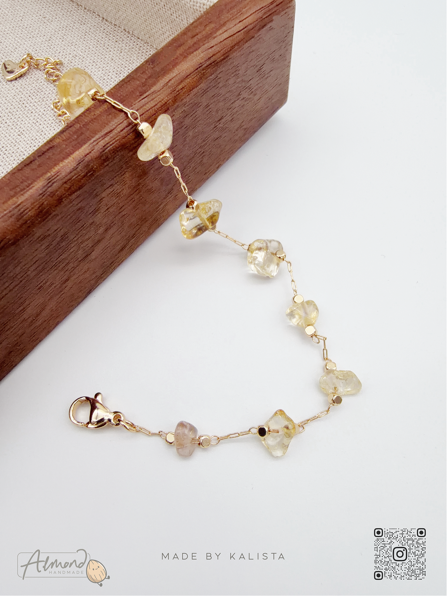 Healing Harmony Natural Crystal Chip Bracelet