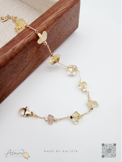 Healing Harmony Natural Crystal Chip Bracelet