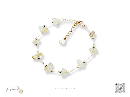 Healing Harmony Natural Crystal Chip Bracelet