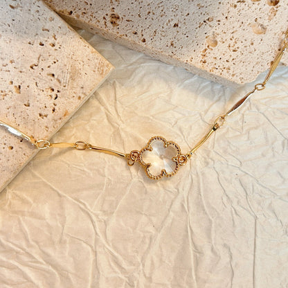 Handmade Bracelet/Vintage-Style Zircon Bracelet/14k Gold Shape Vintage Mesh Bracelet/Gold Bracelet Stainless Steel Waterproof Anti tarnish Gold Jewelry/good luck gifts/gift for her