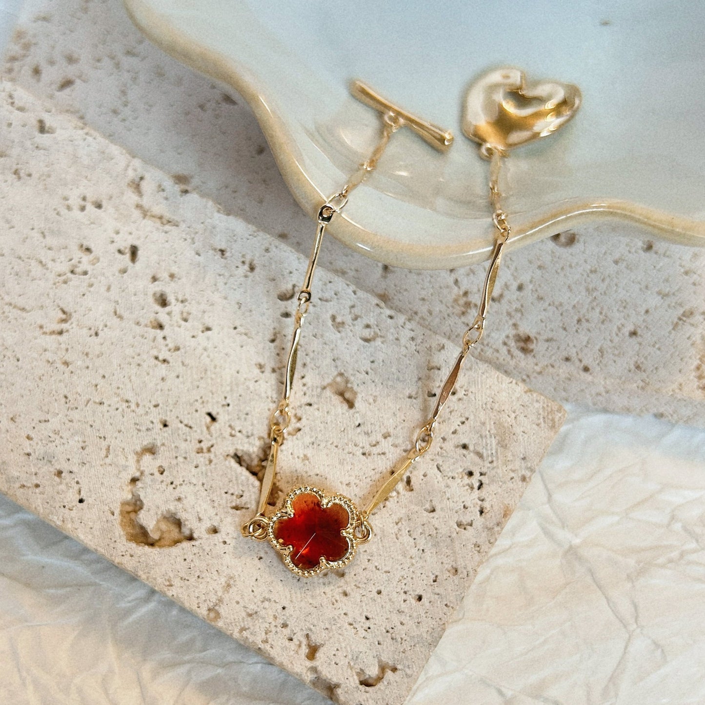 Handmade Bracelet/Vintage-Style Zircon Bracelet/14k Gold Shape Vintage Mesh Bracelet/Gold Bracelet Stainless Steel Waterproof Anti tarnish Gold Jewelry/good luck gifts/gift for her