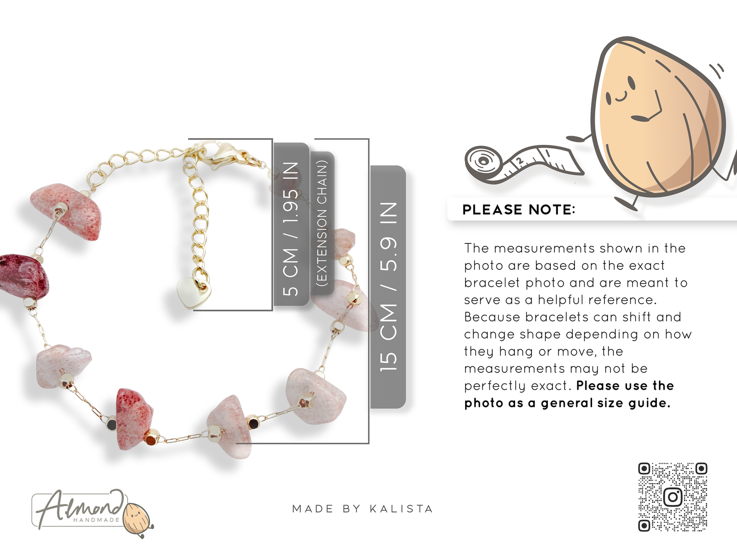 Healing Harmony Natural Crystal Chip Bracelet